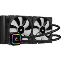 corsair icue h115i xt liquid 280 mm cpu cooler - rgb led