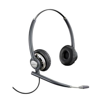 Auriculares Poly EncorePro 720 con cable Quick Disconnect para oficina y cancelación de ruido negros