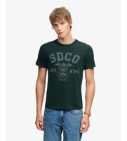 superdry para hombre m1012431a camiseta gothic varsity verde xl casual algodon manga corta