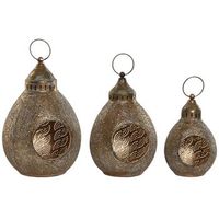 portavela set 3 metal 23x23x34 23cm29cm