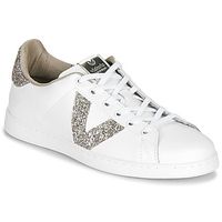 victoria zapatillas tenis piel glitter para mujer