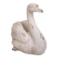 macetero cisne decor de magnesio