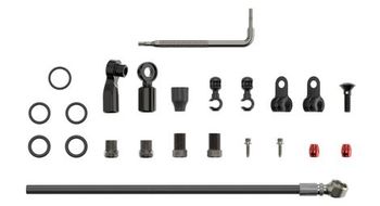 Kit de latiguillos hidraulicos para frenos de disco sram banjo biselado  2000 mm  negro