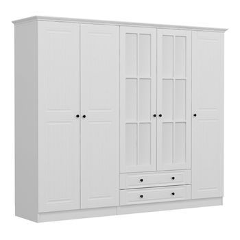 Armario Kale-4018 Blanco 225x190x52 Cm