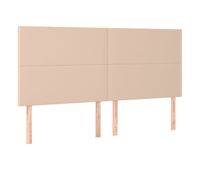 cabeceros 4 unidades cuero sintetico capuchino 80x5x7888 cm alto