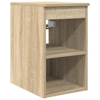 Gabinete De Baño Intermedio Roble Sonoma 30 X 44,5 X 50 Cm Vidaxl