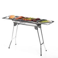barbacoa plegable de acero inoxidable para carbon innovagoods acero inoxidable acero