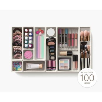 Viva 12 Piezas Joseph Joseph, Organizador Modular Para Cajón Con Compartimentos Ajustables, Ideal Para Cosméticos, 62 X 35.2 Cm, Multicolor