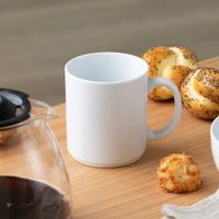 mug x6 porcelana blanco