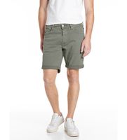replay para hombre ma981y0008488790 bermudas tapered fit verde 31 casual algodon