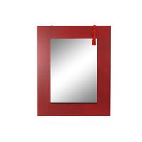 espejo abeto mdf 70x2x90 rojo
