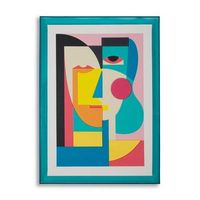 impresion sobre lienzo lacado con marco acrilico cm 50x33x70