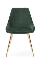fern green velvet dining chairs - green