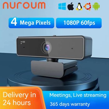 Cámara web Nuroum V11 1080P con micrófono, cámara Usb con enfoque automático, Full Hd para PC, ordenador, Mac, portátil, transmisión en vivo, Podcast