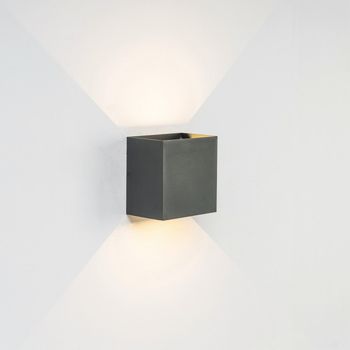 Aplique de exterior led davos xl dim 2700k (2x10w)
