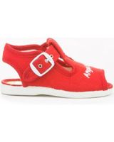 de angelitos sandalia lona 117 rojo