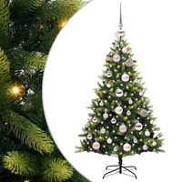 arbol de navidad artificial articulado 150 leds verde 120 cm vidaxl