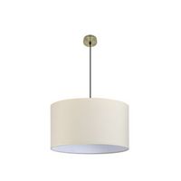 fabrilamp colgante dori 3xe27 cuero beis regx60x60 cm sin difusor