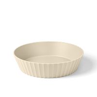 cuenco polipropileno beige mate diam 25cm