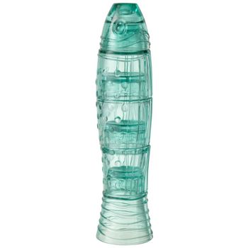 Vaso apilable en azul azur pez 9x9x36 cm