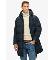 superdry para hombre m5011917a chaqueta acolchada con capucha sports marino xl casual poliester reciclado sostenible