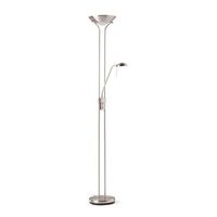 lampara de pie led disk satinada 180 cm con lector