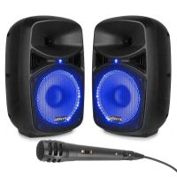 sistema de sonido vonyx vps082a 400w bluetooth usb sd microfono led