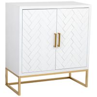aparador 1 cajon y 2 puertas de madera y metal 80x395x89
