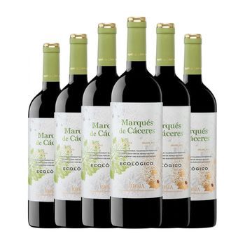Marqués De Cáceres Vino Tinto Bio Rioja Joven 75 Cl 13% Vol. (pack De 6 Unidades)