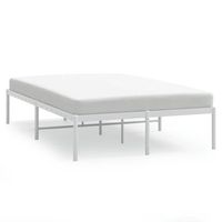 estructura de cama de metal blanca 120x200 cm