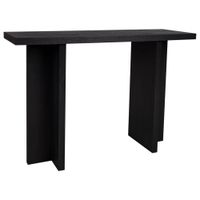 recibidor de madera negro 120x40x81