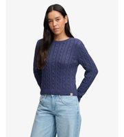 superdry para mujer w6110801a jersey essentials cable marino l casual algodon