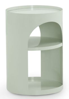 Mesa auxiliar metalica blanca