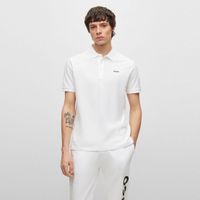 hugo polo de pique de algodon blanco 50466182-120
