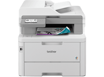 Impresora multifunción láser - Brother MFCL8390CDW, Impresión doble cara, Color, WiFi, Fax, Blanco