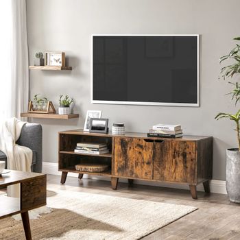 Mueble de tv de 140 cm de color marrón