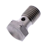 tornillo banjo m10x125 simple cabeza abocinada inox gris