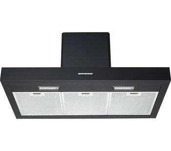 LOGIK Black Box L90CHDB17 Chimney Cooker Hood - Black, Black