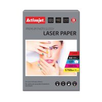 papel fotografico activejet ap4-160g100l a4 160 gm brillo laser blanco 100 hojas