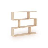 estanteria de diseno modular 97 cm low melamina roble canadian