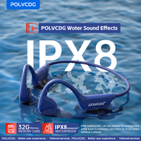 auriculares de conduccion osea polvcdg x7 ipx8 auriculares abiertos bluetooth 53 para natacion con microfono resistentes al agua memoria de 32 gb mp3 novedad 2024
