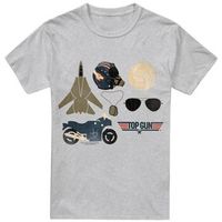 top gun camiseta items para hombre