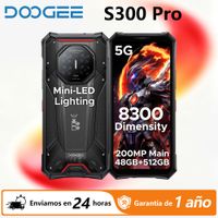 telefono resistente doogee s300 pro 5g dimensity 8300 camara de 200mp bateria de 11000mah 48gb 1632gb 512gb 678 120hz android 16 nfc compatible con google play