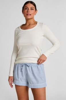 Hunkemöller Pantalón corto de algodón Azul