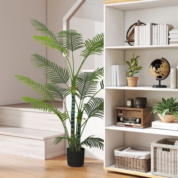 Palmera Artificial De Peva Pp Homcom Ø20x170 Cm Verde
