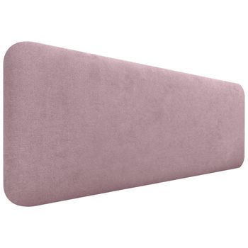 Dhome Cabecero Tapizado Liso Redondeado Tela Para Pared Acústicos Cabeceros Absorbentes Cabezal Cama Dormitorio (salmón, 160cm)