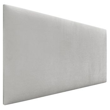 Dhome Cabecero De Terciopelo Liso 95x60 Camas 80/90 - Blanco