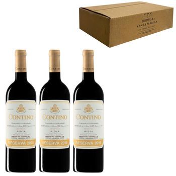 Contino Reserva, Vino Tinto, España, Pack 3 Botellas 75 Cl, 13,5% Vol.