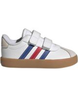 de adidas adidas vl court 30 cf i zapatillas velcro blancas con rayas tricolor blanco