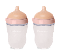 oferta 2 biberones rosa pastel 6 meses